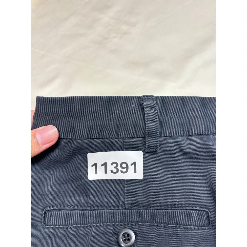 Brooks Brothers Elliot Advantage Chino Navy Blue Pleated Cuffed Pants 38x30